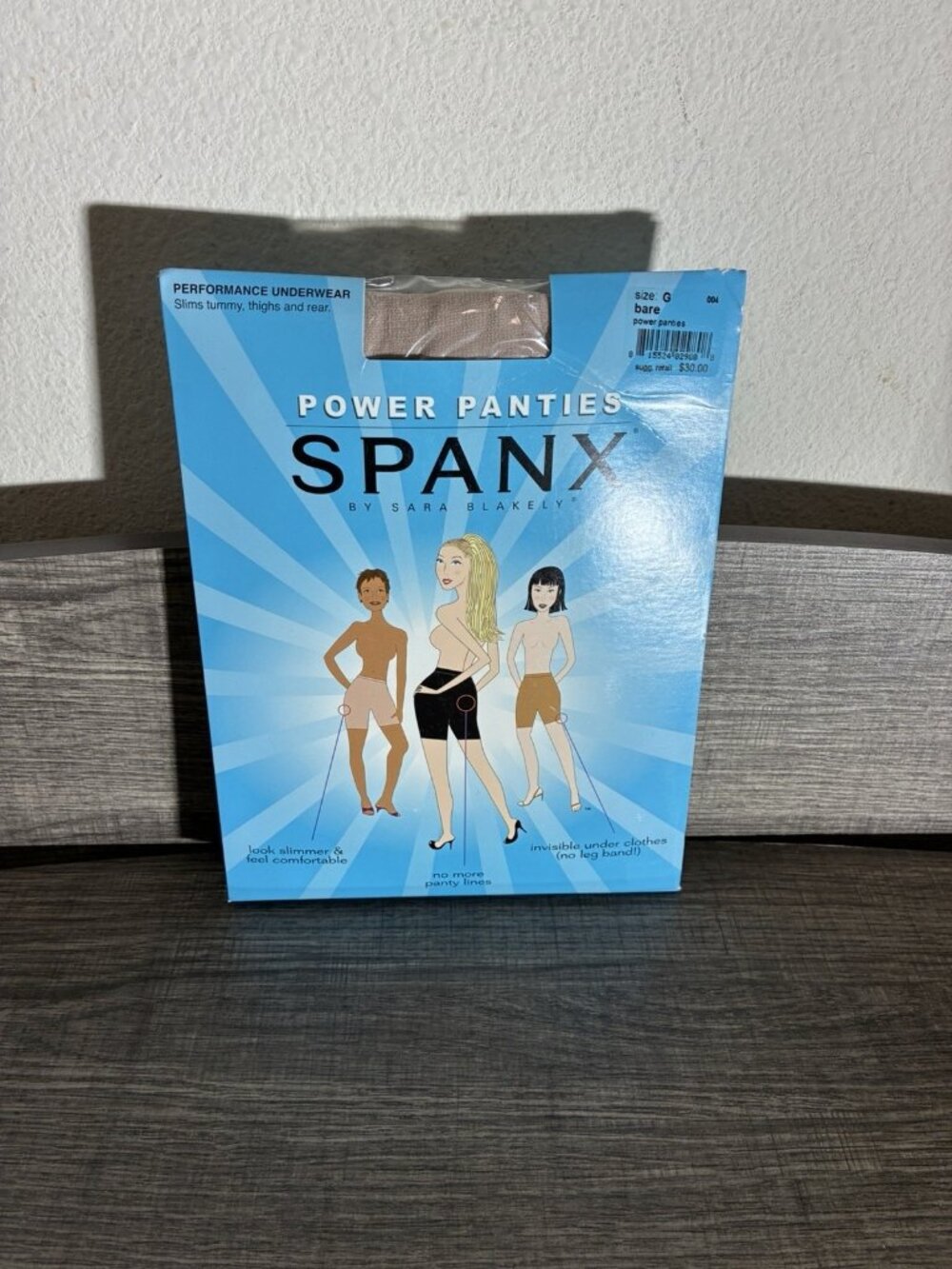 SPANX Power Panties Firm Slimming High Waist Shapewear Beige Size G
